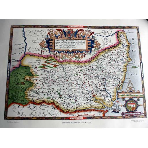 Map of Suffolk 1575