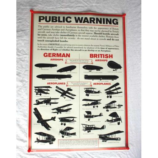 WW1 Aircraft Poster