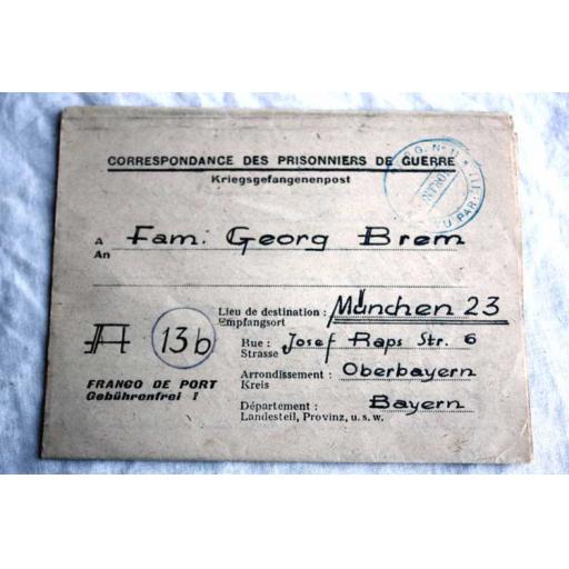German PoW Letters Home