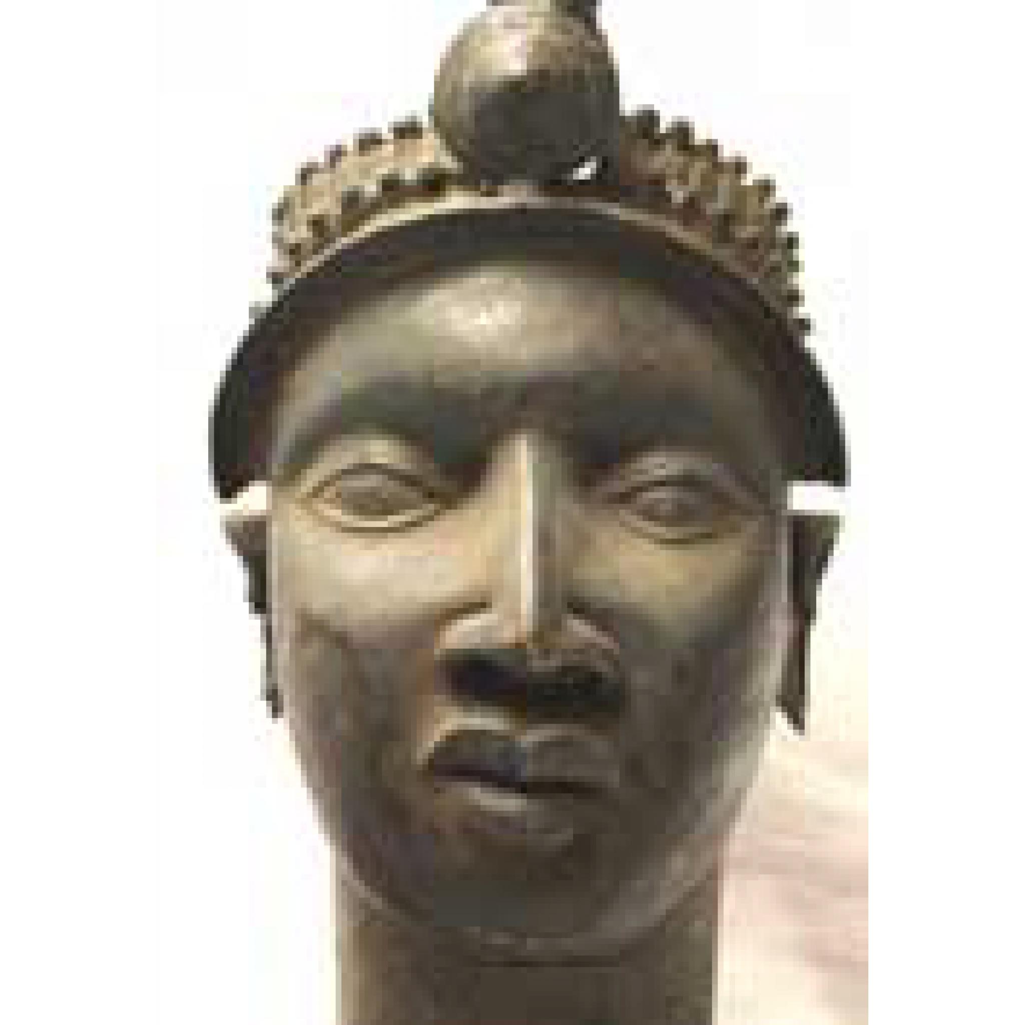 Old Bronze Benin Head