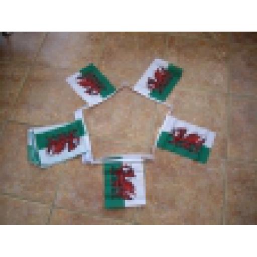 Bunting Welsh Dragon - 3m