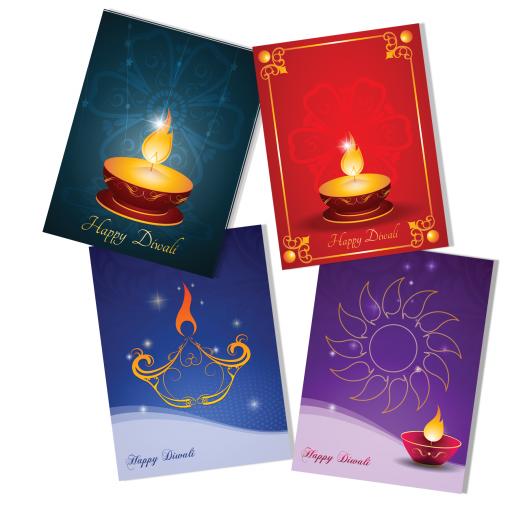 Diwali Cards (Pack of 4)