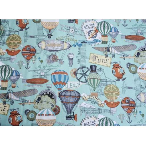 Early Flying Machines Fabric