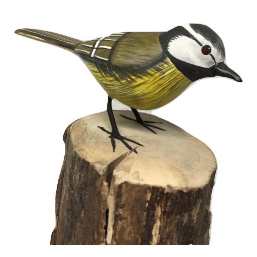 Carved Great Tit