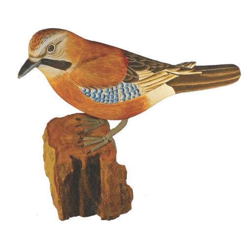 Carved Wooden Jay