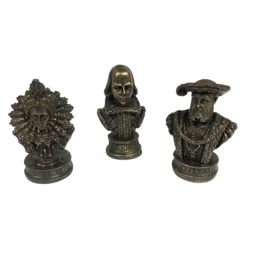 Set of 3 Mini Tudor Busts
