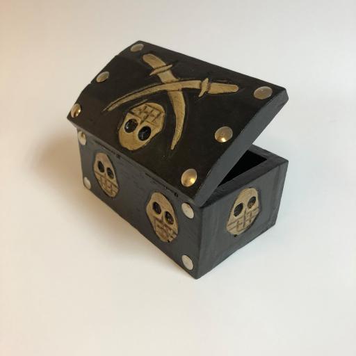 Small Wooden Pirate Chest