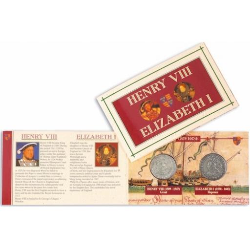 Henry VIII and Elizabeth I Coin Pack