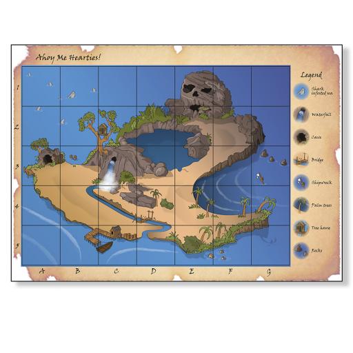 Pirate Treasure Island Floor Map