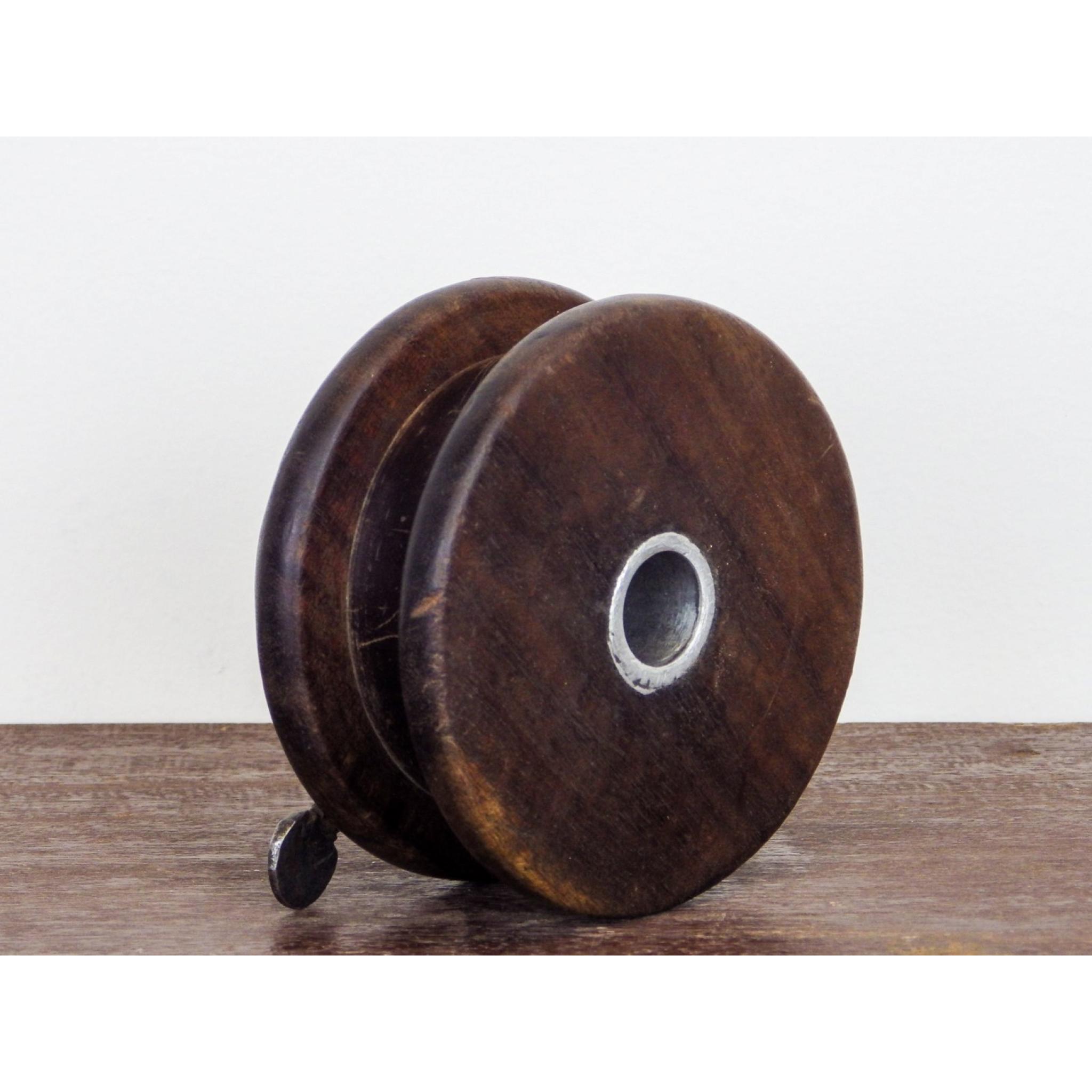 Antique Wooden Bobbin (Flat) Starbeck Education