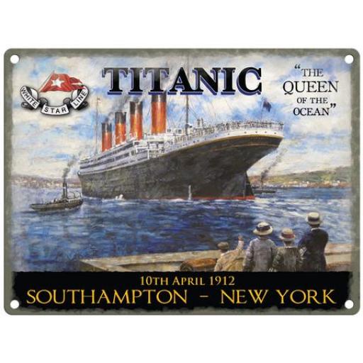 Titanic Small Metal Sign