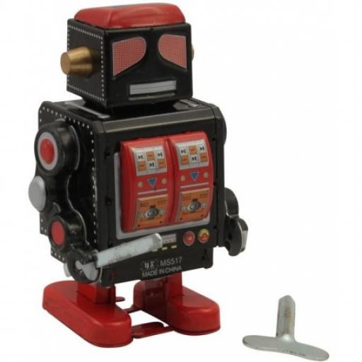 Black and Red Robot