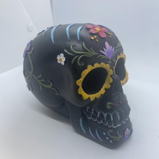 Black Day of the Dead Skull