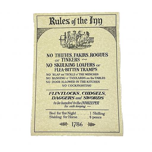 Rules of the Inn Poster