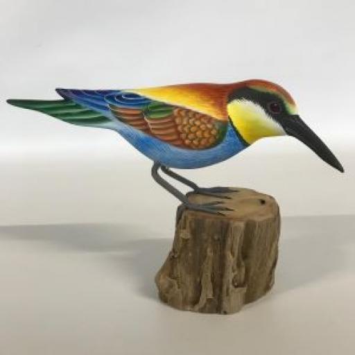 Carved Wooden Bee-Eater