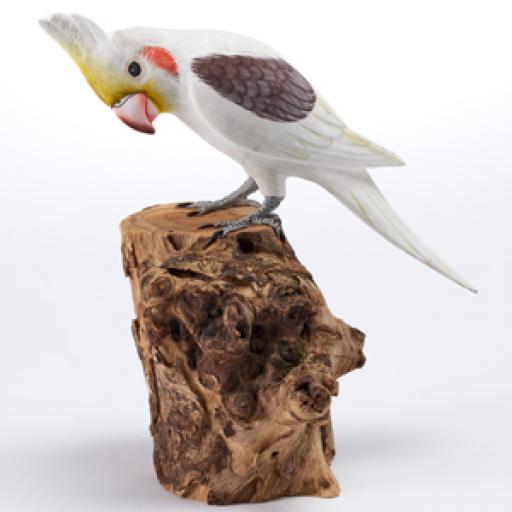 Carved Wooden Parakeet