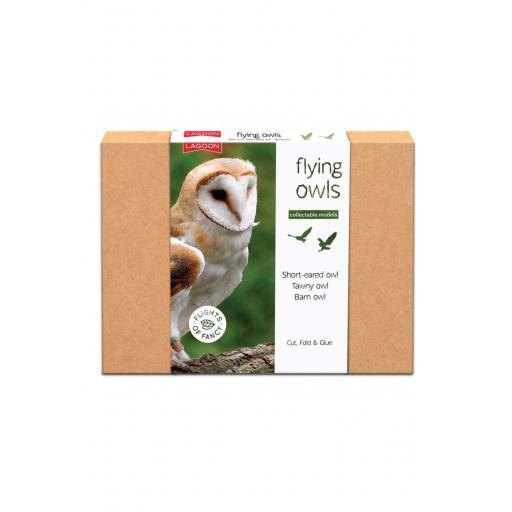 Collectable Model Flying Owls Set