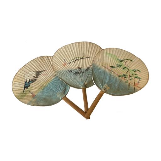 Vintage Japanese Calligraphy Fans