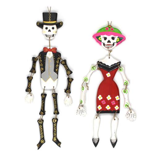 Day of the Dead Hanging Skeleton Couple