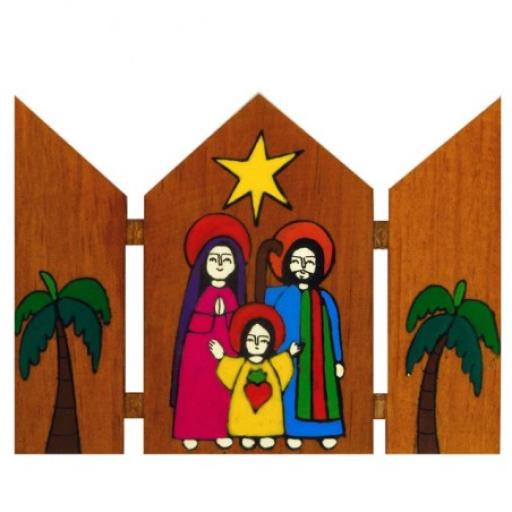 Hand Painted Nativity Triptych
