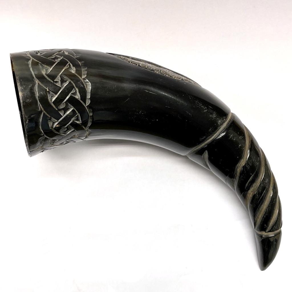 Large Engraved Drinking Horn Starbeck Education
