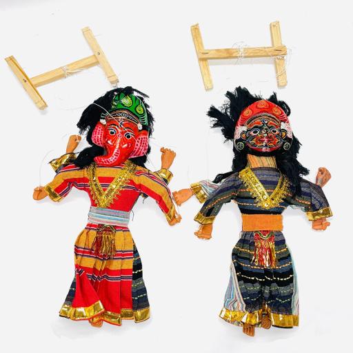 Ganesh and Rama Marionette Puppet