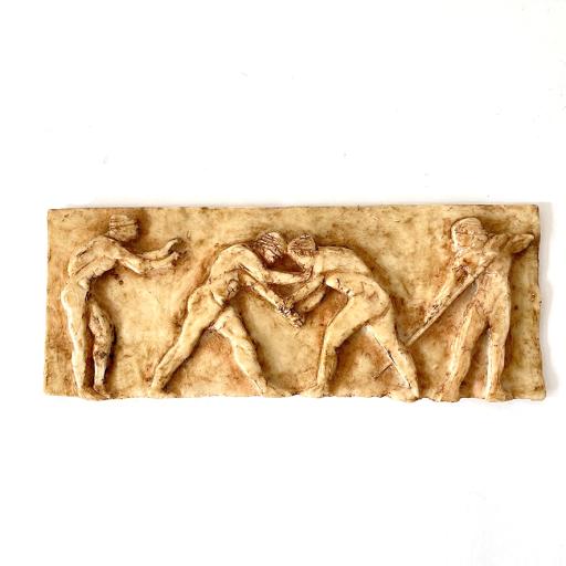 Greek Wrestlers Plaque