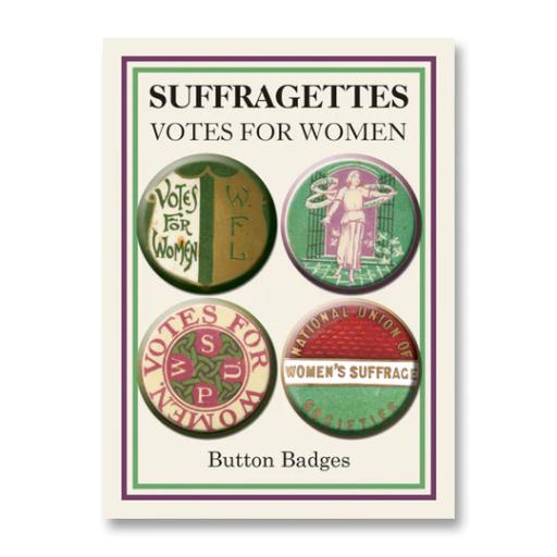 Suffragettes Lapel Badges - Set of 4