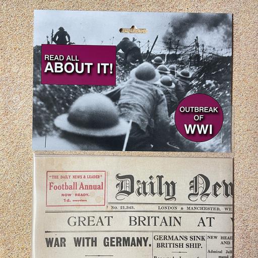 War Breaks Out Newspaper