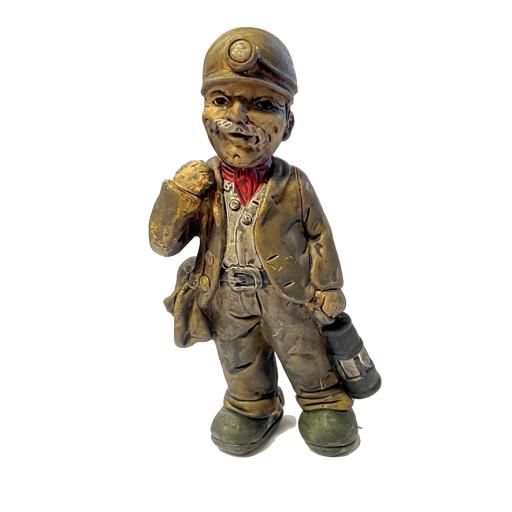 Resin Figurine Miner with Lamp