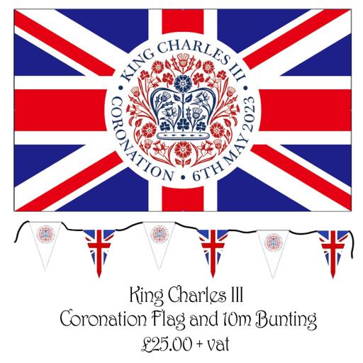 King Charles III Coronation Flag and Bunting