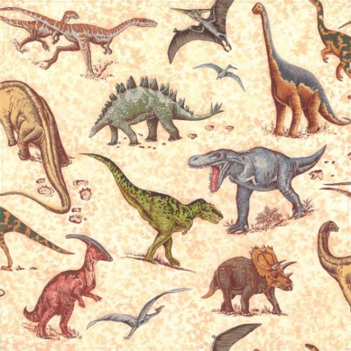 Dinosaur Sand Textile