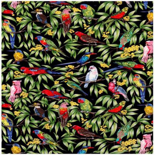 Rainforest Birds Textile