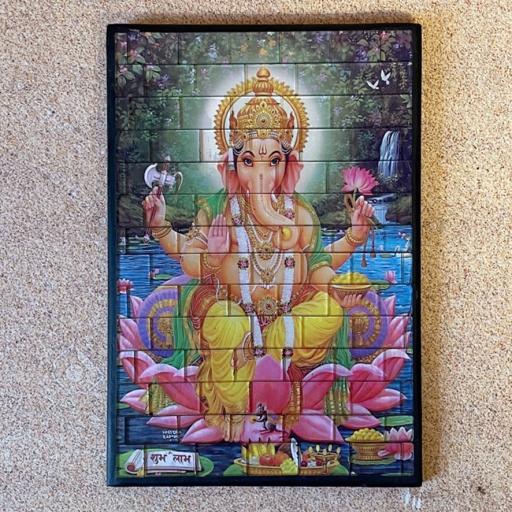Small Ganesh Mosaic Plaque