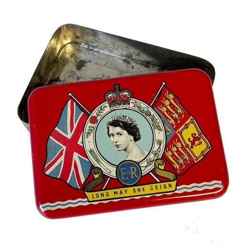 Queen Elizabeth II Coronation Souvenir Oxo Tin