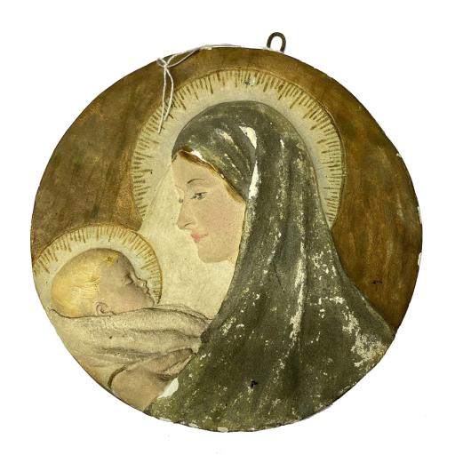Virgin Mary and Baby Jesus Plaque